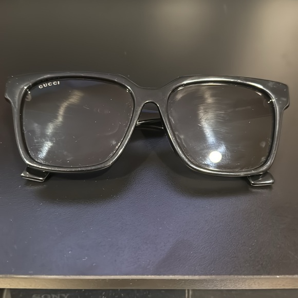 GUCCI BLACK SQUARE UNISEX SUNGLASSES - Picture 2 of 6